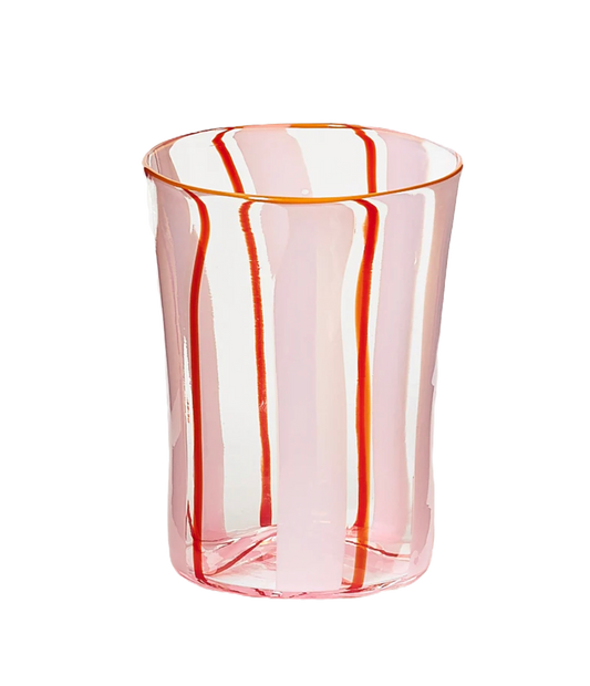 Bias Editions, ‘Handblown Stripe Pink Glass’
