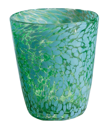 CURIO, 'Small Glass in Speckled Aqua'