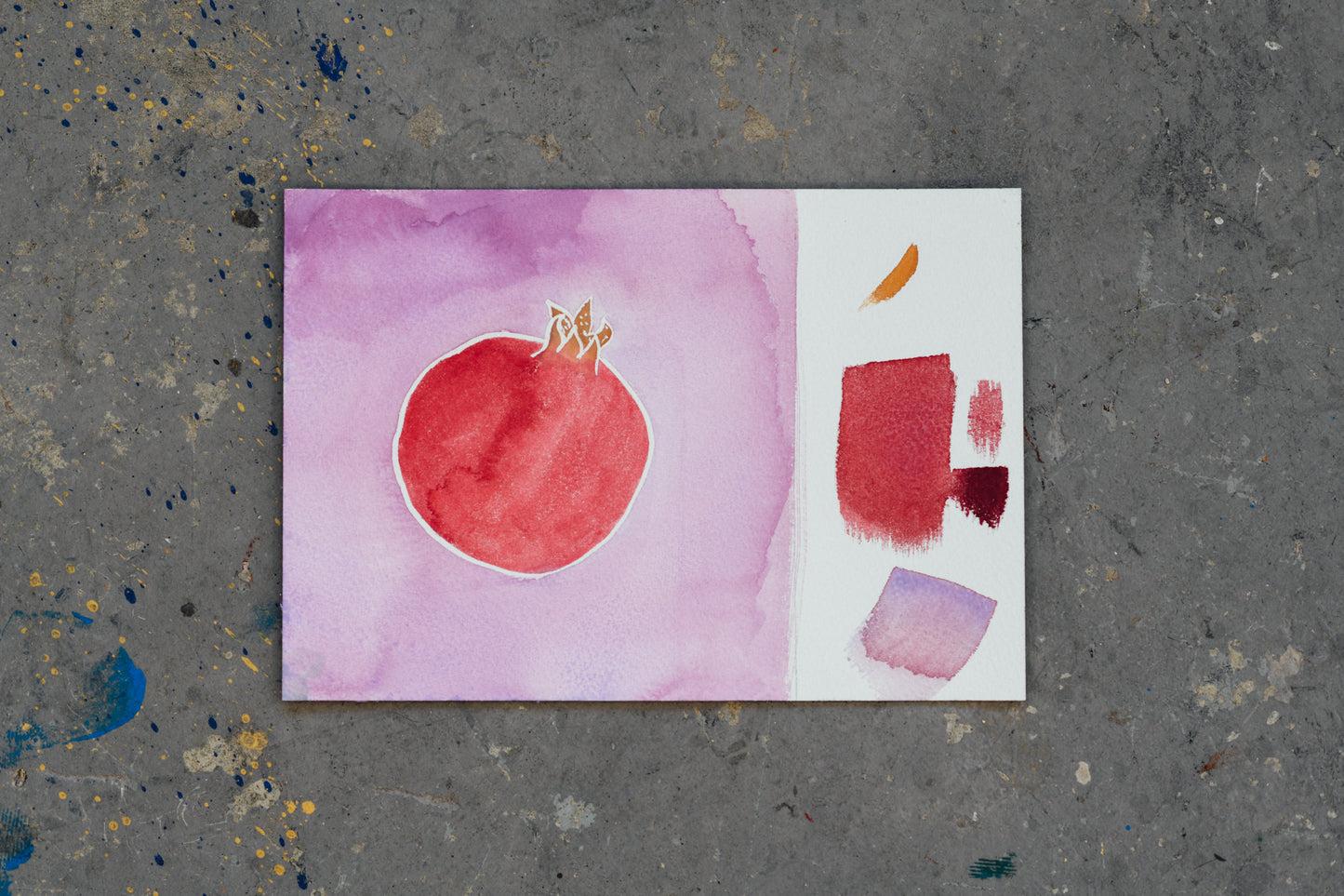 Rosalia Dols, 'Pomegranate colour test' 2024