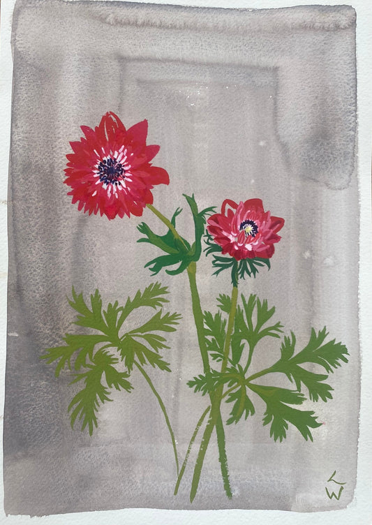 Lucy Wayne, 'Red Anemones' 2022