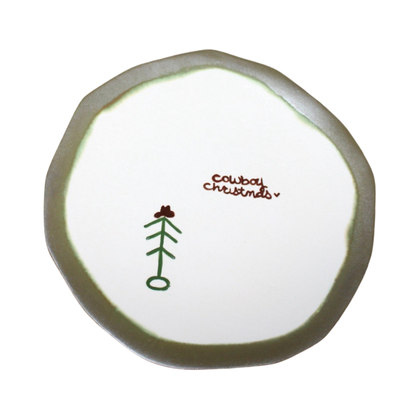 'Cowboy Christmas' Dinner Plate