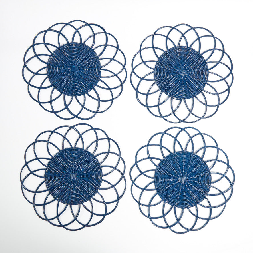 Voi Collective Blue Cabana Placemats, Set of Four