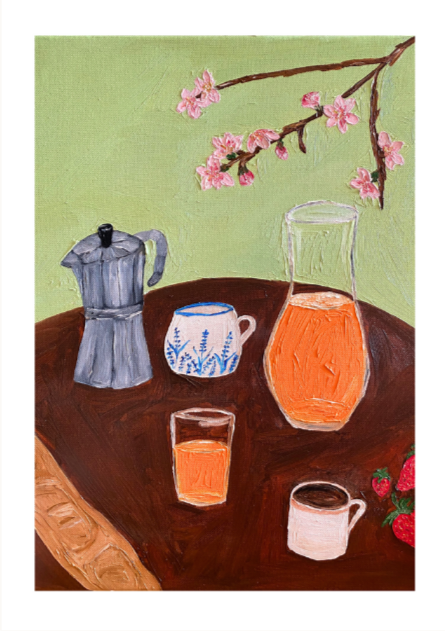 Beatriz Sanches Cartas, Pequeno-almoço tardio Fine Art Print