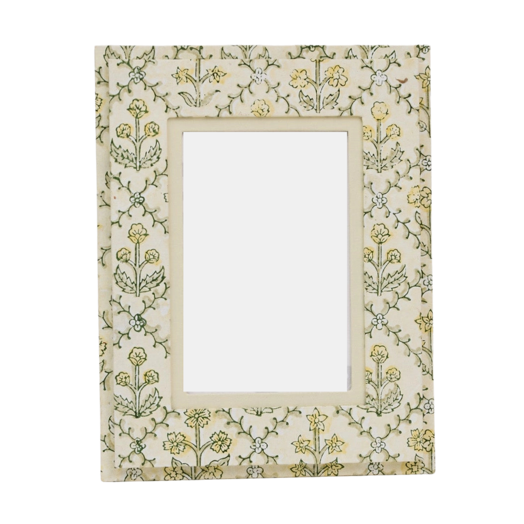 Yellow Floral Picture Frame