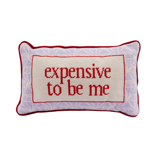 Expensive To Be Me Needlepoint Pillow