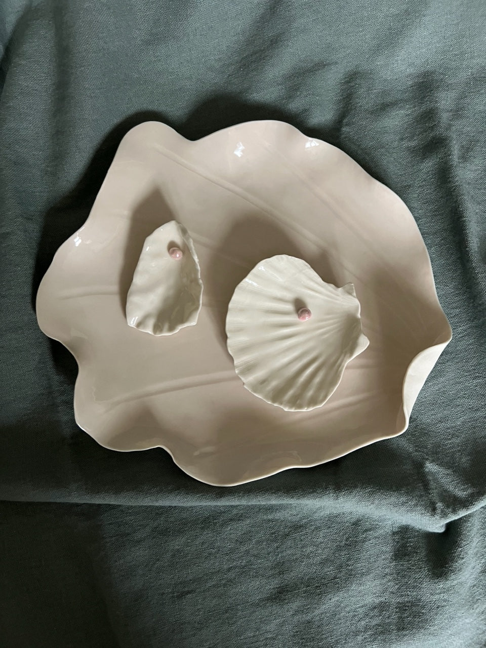 Joanna Ling x Domenica Marland, A Pair of Pink Oyster Shells