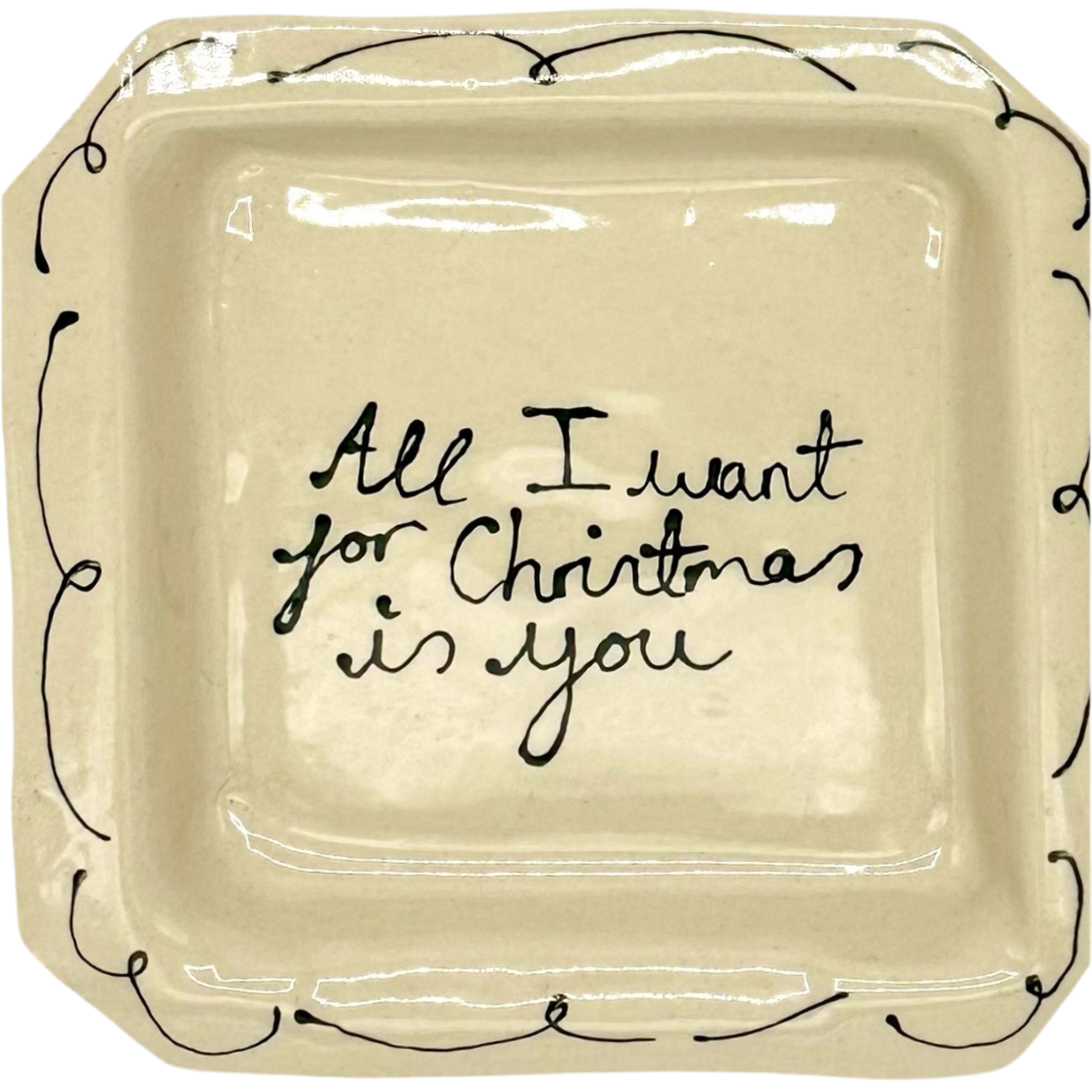 L&Clay All I want for Christmas is you tray