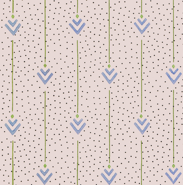 Print Sisters Arrows of Love Wallpaper in Ceil