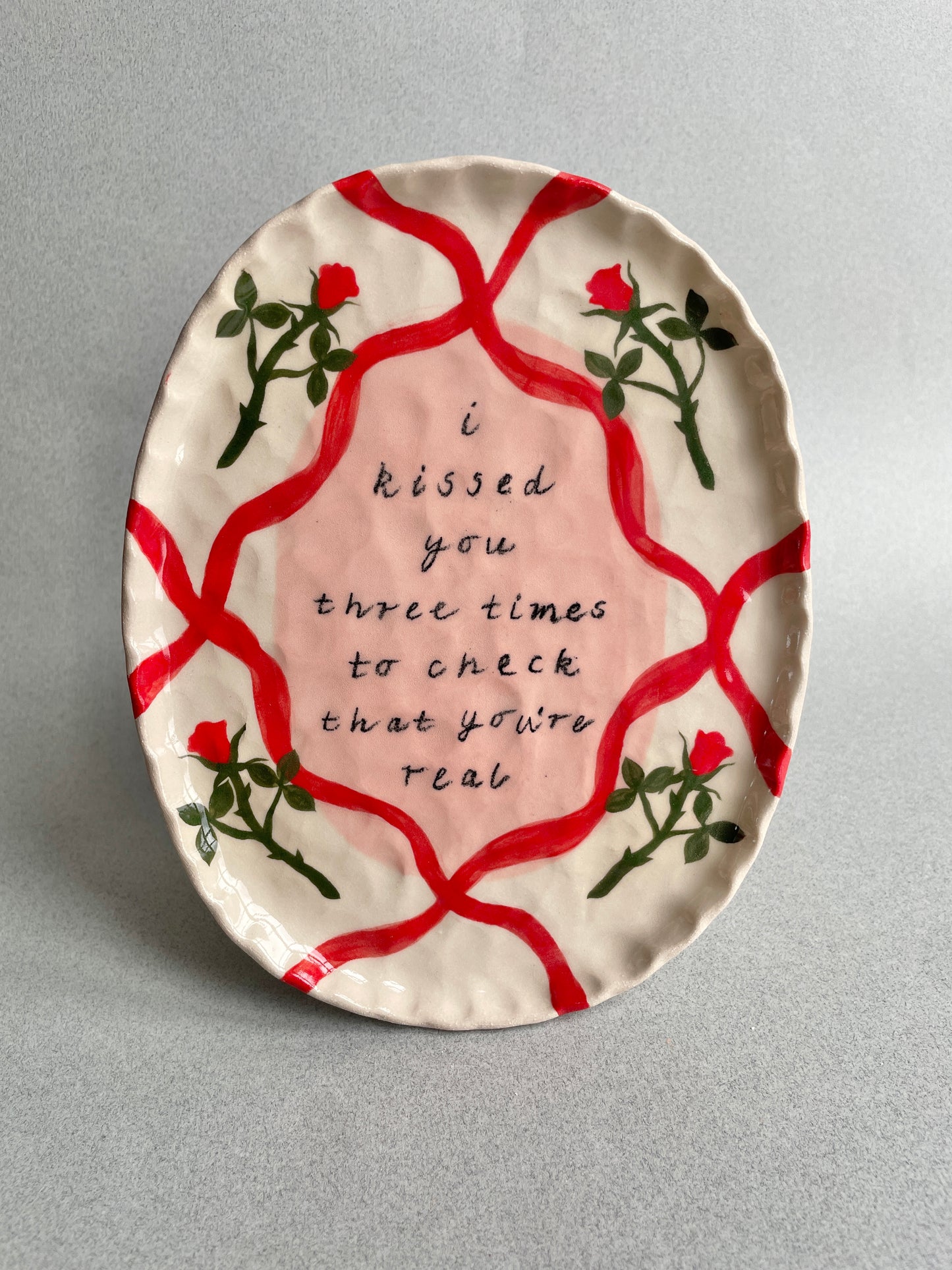 Ruth Wilde, 'I kissed you' ceramic