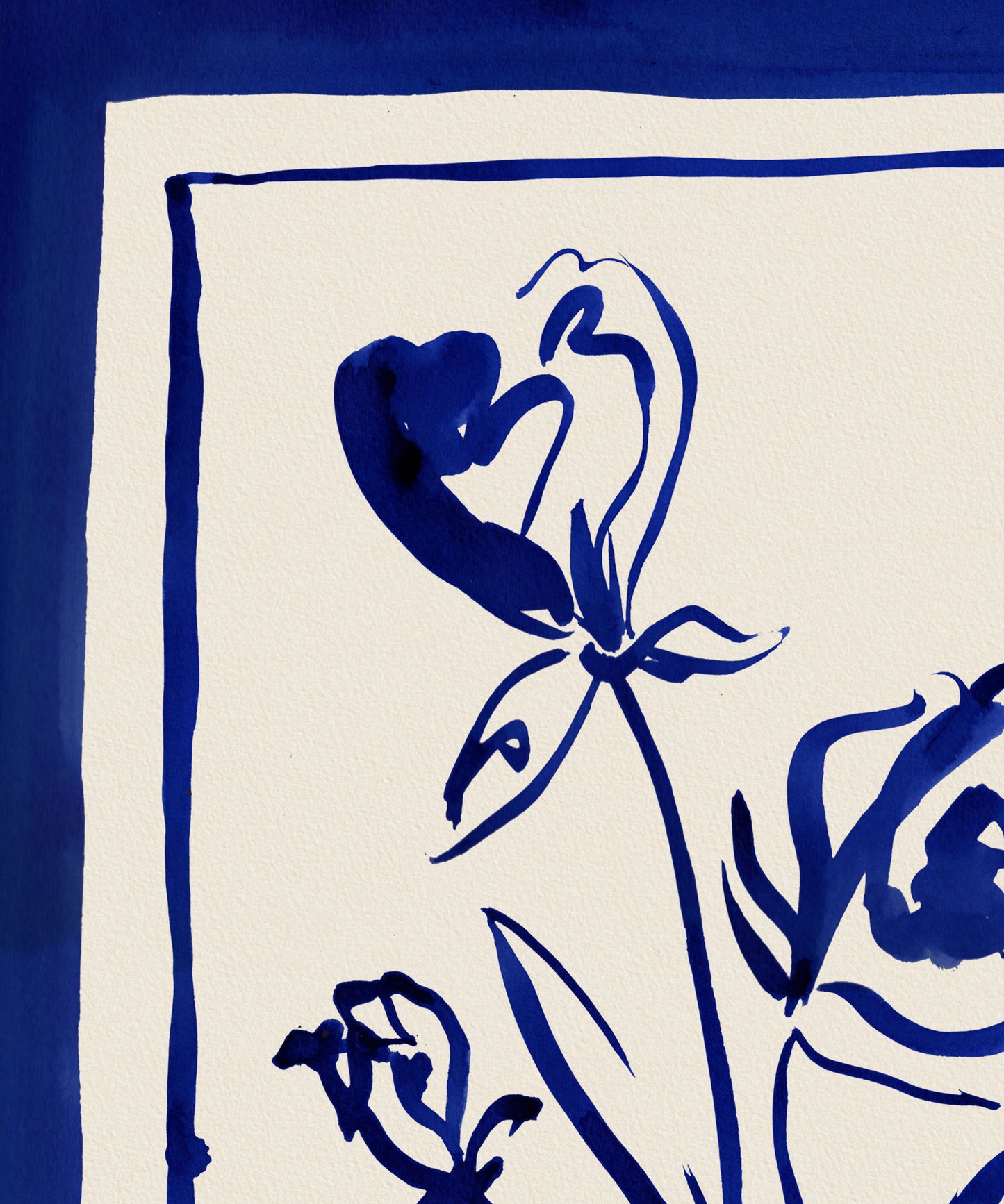 The Good Life Home, Blue Roses- Floral Art Print
