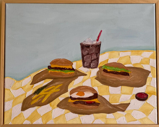 Beatriz Sanches Cartas, 'Burger night Painting' 2025