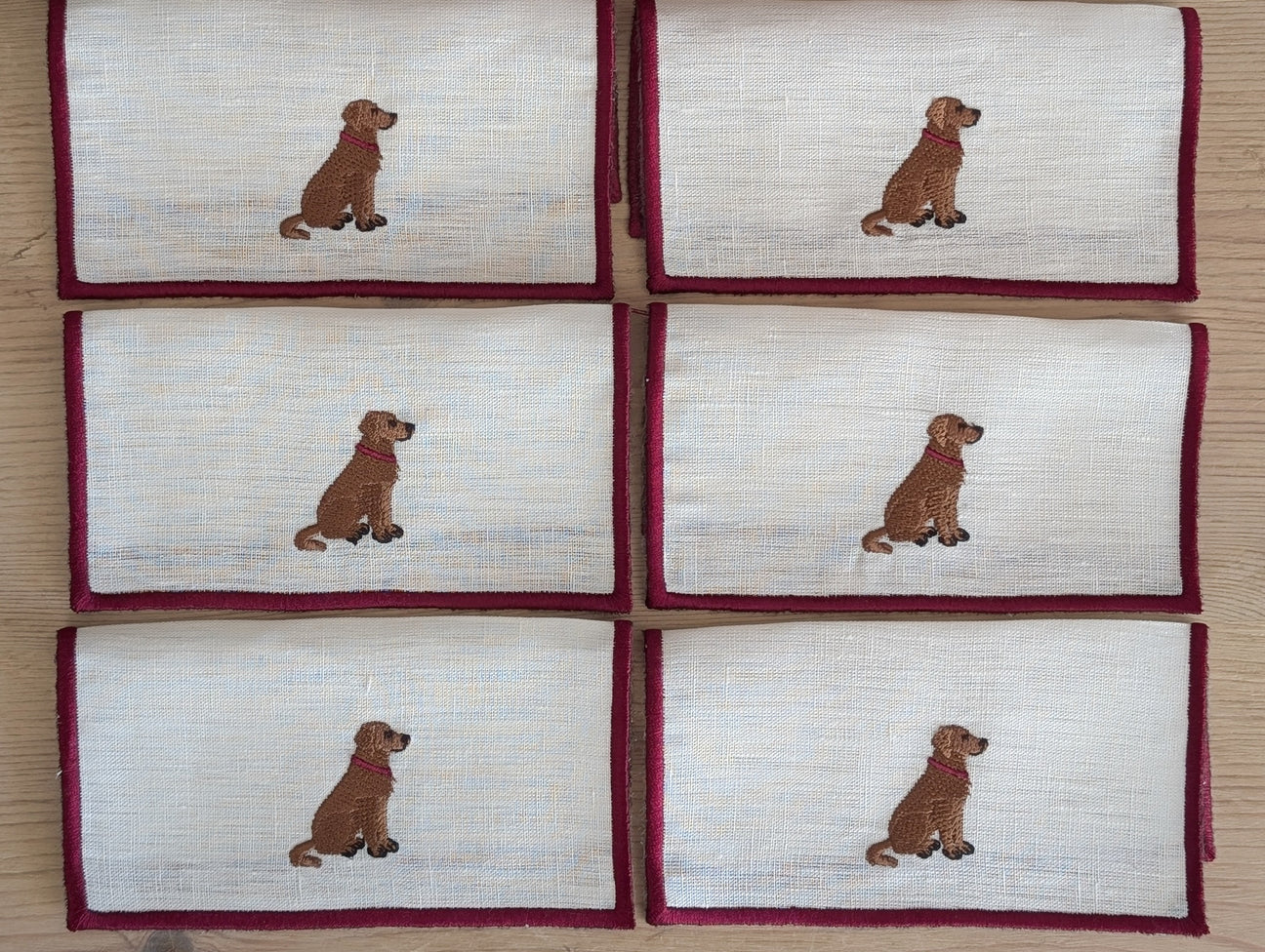 Petit Menage, Dog Cocktail Napkins, set of six