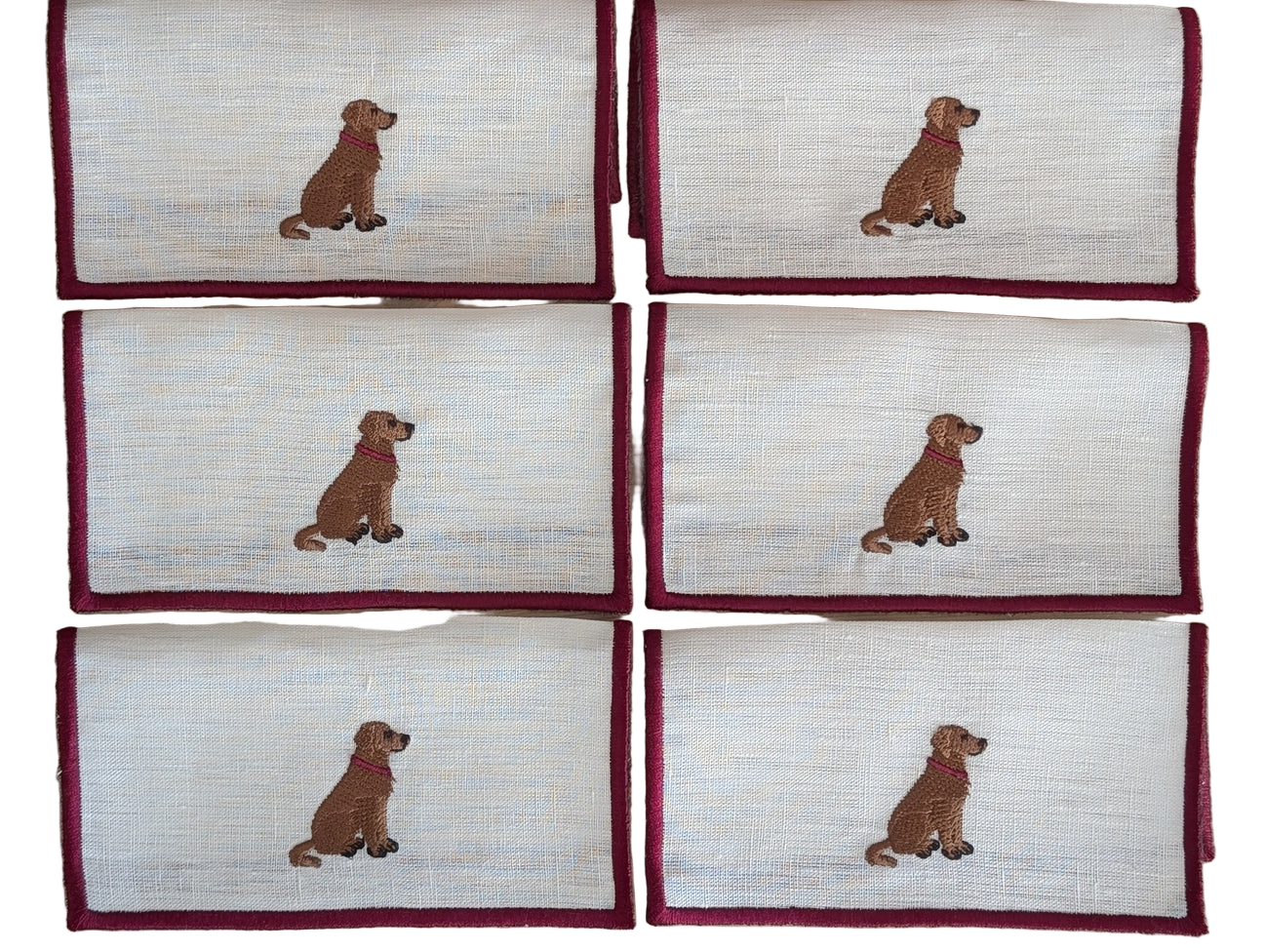 Petit Menage, Dog Cocktail Napkins, set of six