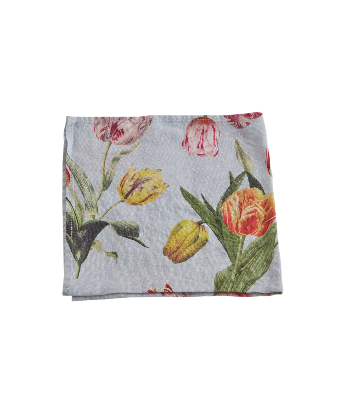 By Hope The Tulips Linen Napkin – Blue