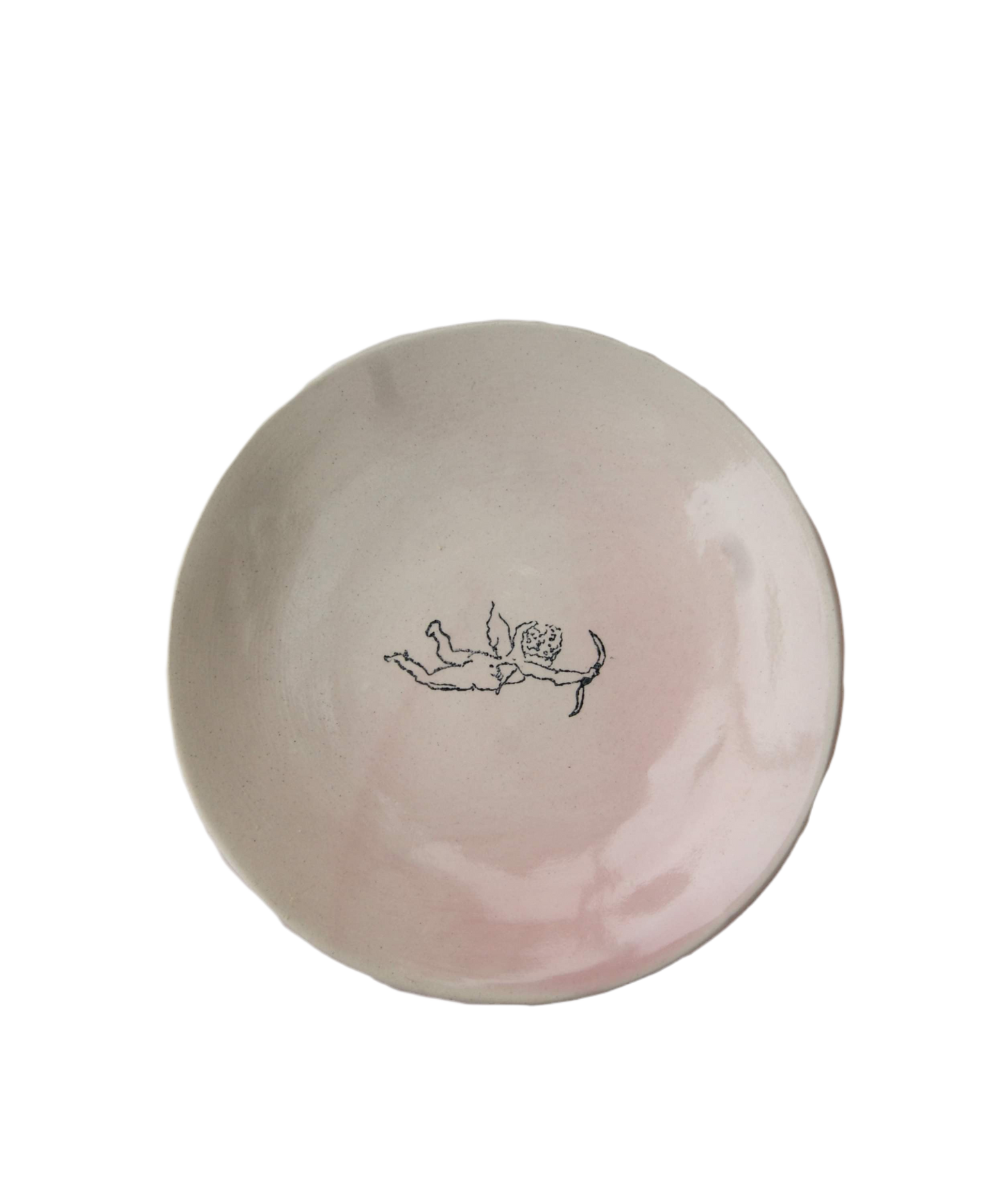 Meredith Adams, 'Cherub Plate in Pink’ 2024