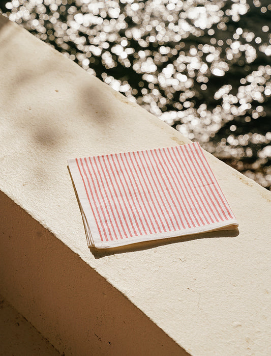 Pink Stripe Napkin