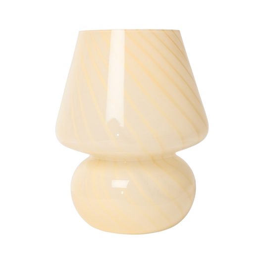 Pre-order, Mushroom Glass Lamp in Yellow