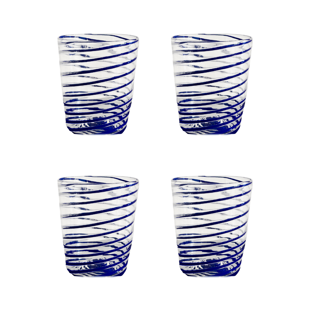 The Kiki Tumbler in Blue, Set of Four