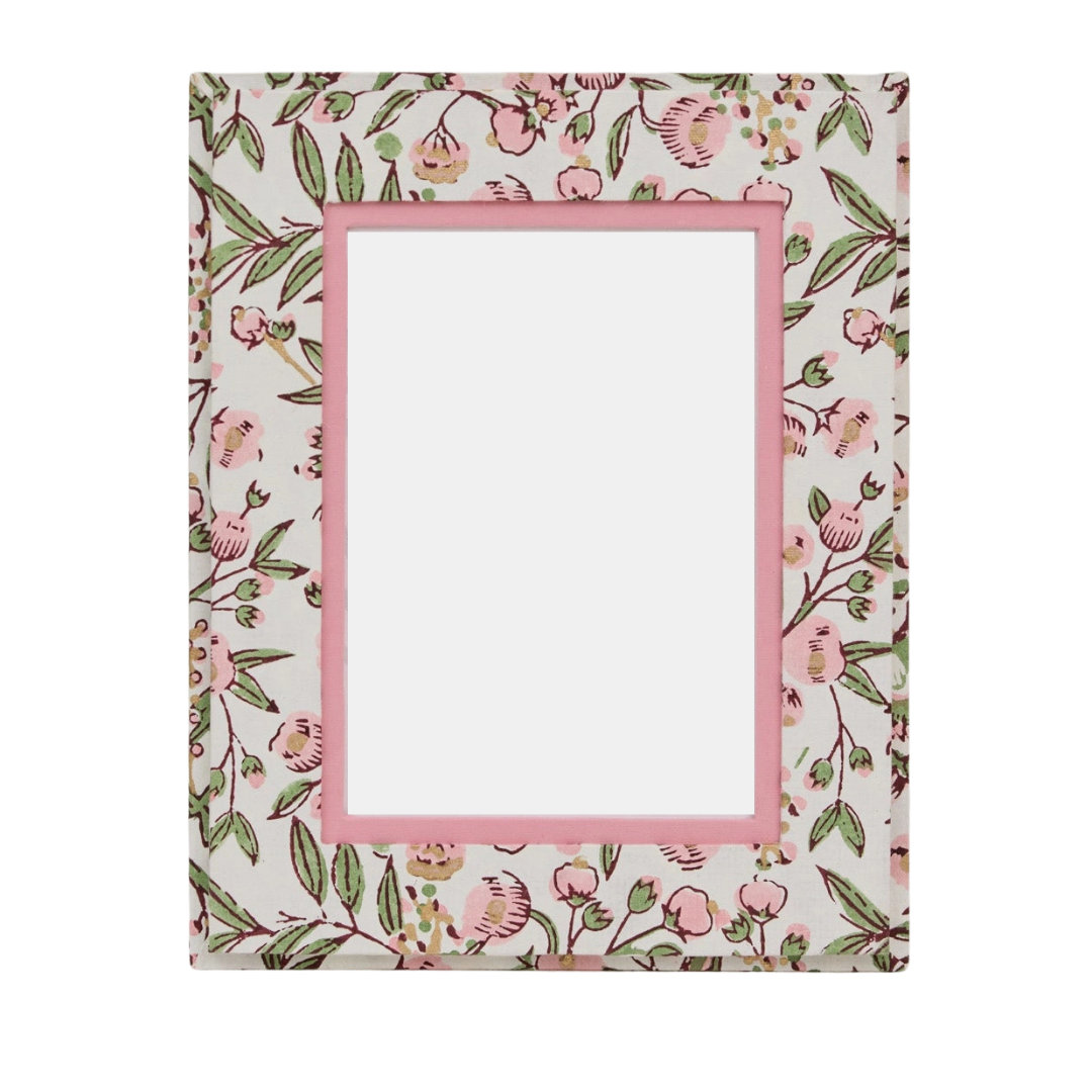 Floral Pink and Green Frame
