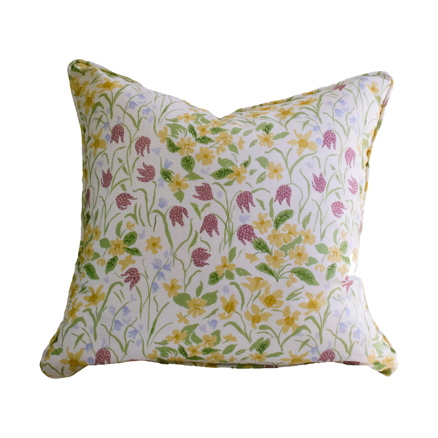 Sophie Harpley, ' Oxford Meadow' linen piped cushion'