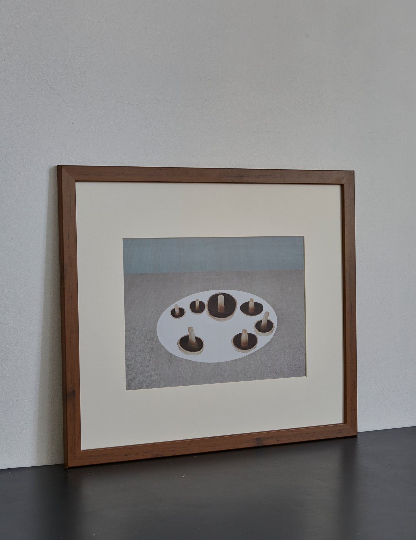 Esther Bellepoque, ‘ Still Life with Mushrooms on a White Plate’