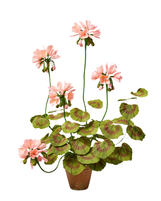 Blooms by Beam Large Pink Paper Geranium
