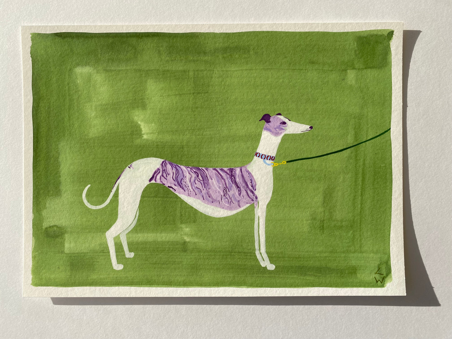 Lucy Wayne, ‘Whippet walk green’