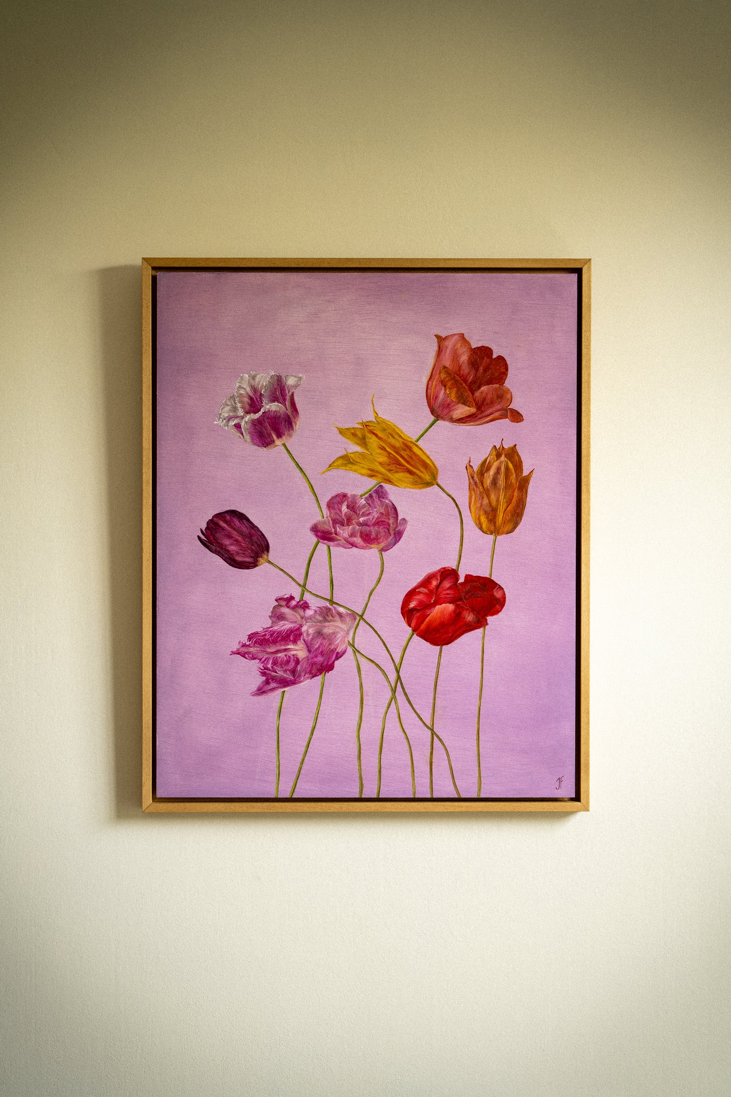 Jasmyn Fraser ‘Tulips on Lilac' 2025