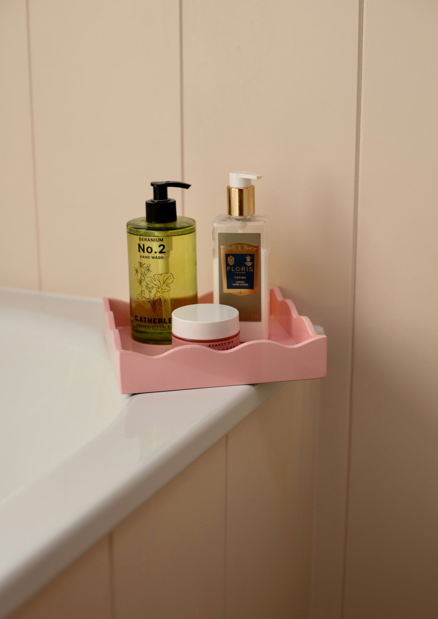 Square Allegra Tray in Pink