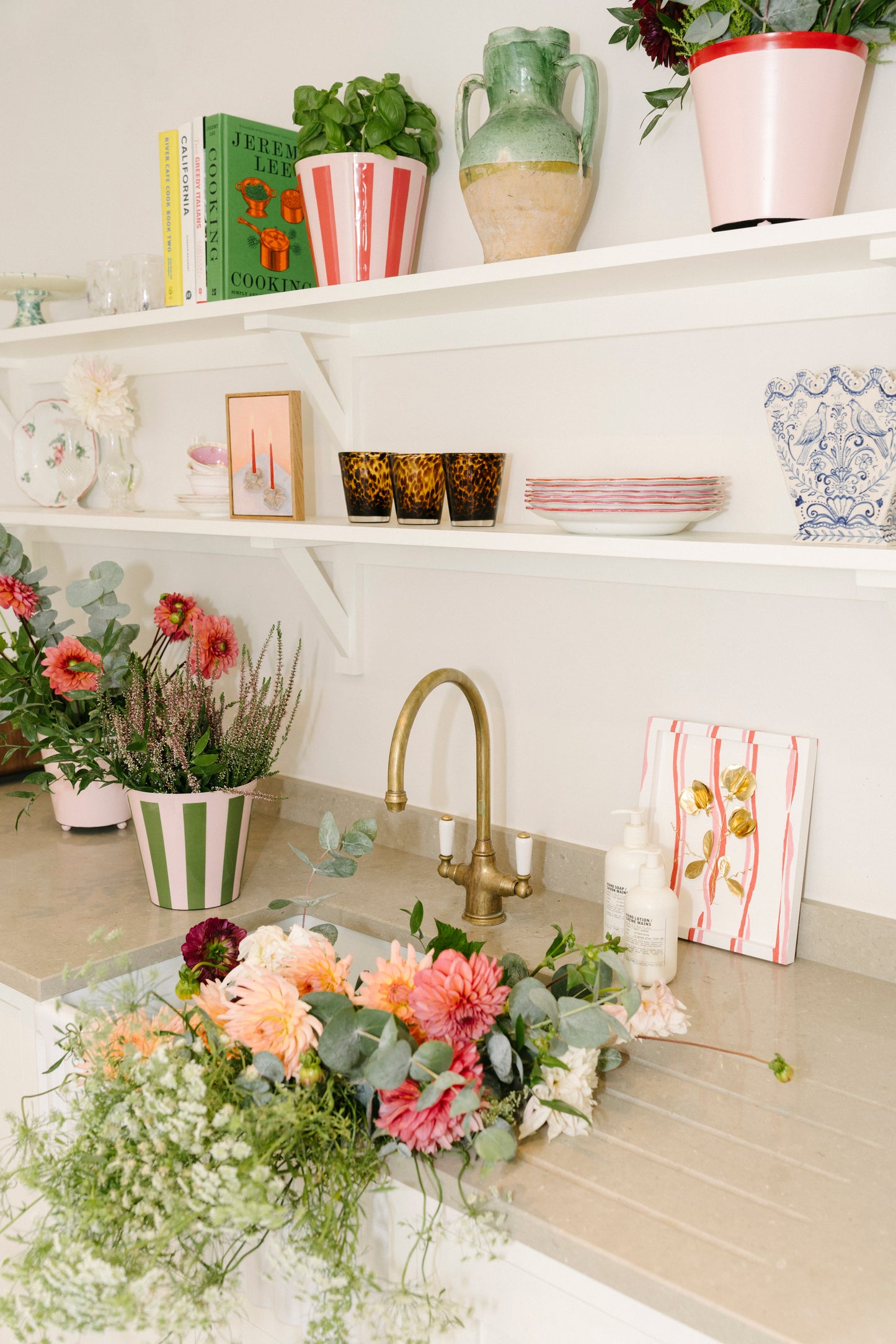 The Penny Planter with Pink and Red Rim