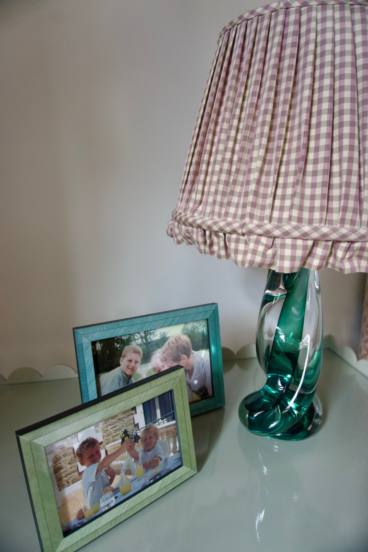 Marquetry Frame in Teal