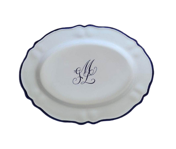 Sveva's Home Ceramic Personalized Single Wedding Engraved Oval