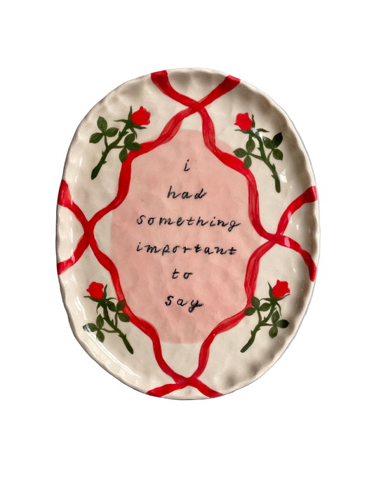 Ruth Wilde, 'I had something important' ceramic