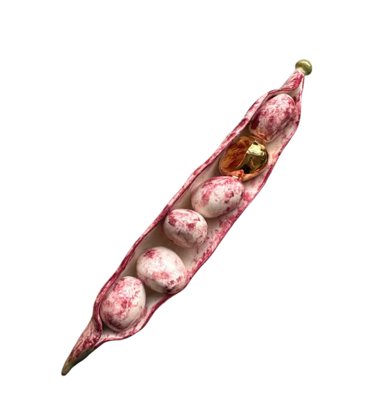 Minnie Mae-Stott, 'Ceramic Borlotti Bean'