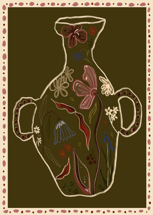 Kiera Black, 'Flowers on a Vase'