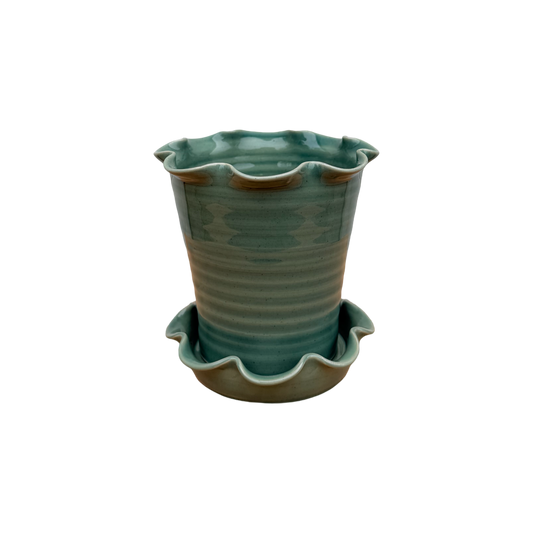 Domenica Marland x Paige Mitchell, Small Plant Pot in Pink or Green