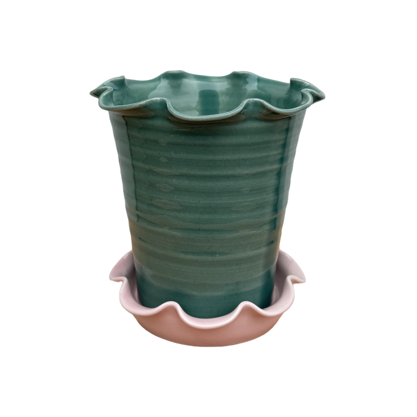 Domenica Marland x Paige Mitchell, Large Plant Pot in Pink or Green