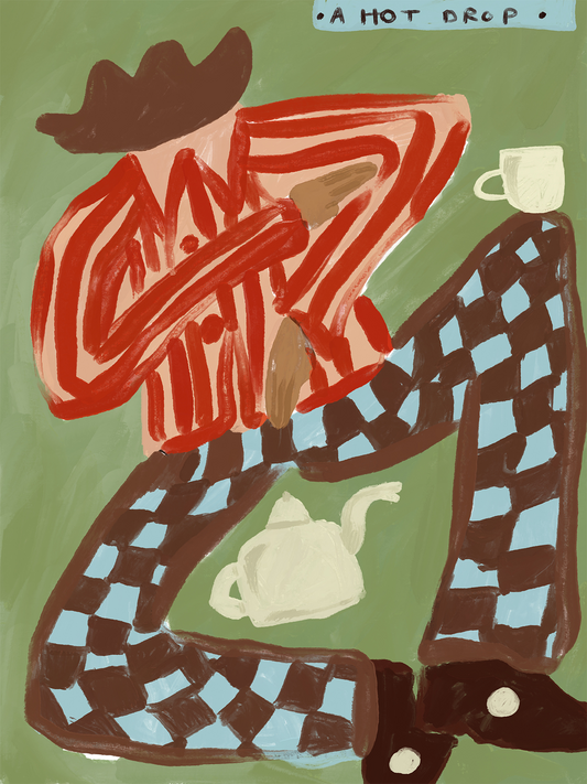 Kiera Black, 'A Hot Drop' Cowboy Print