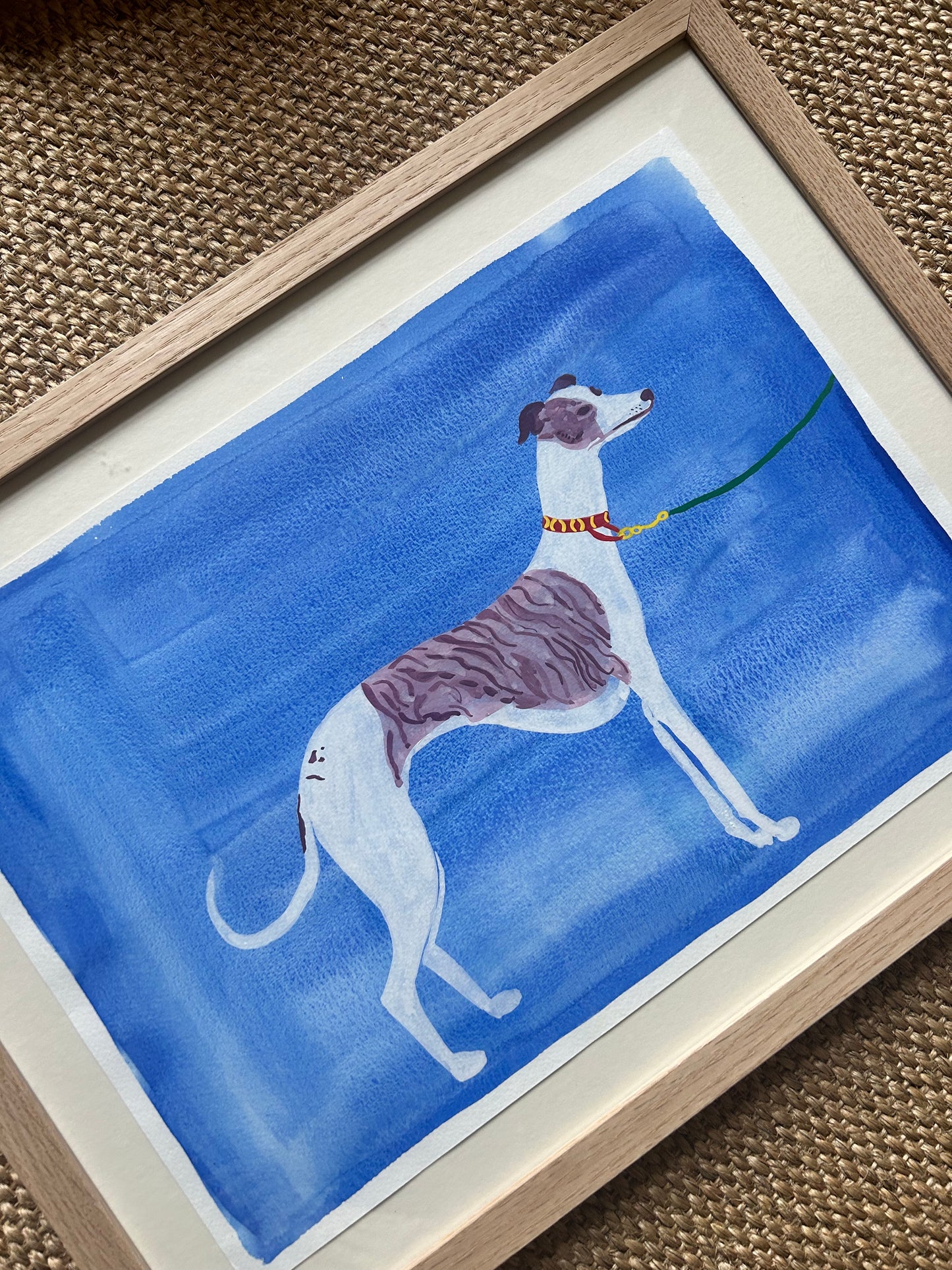 Lucy Wayne, 'Whippet Walk Blue' 2024