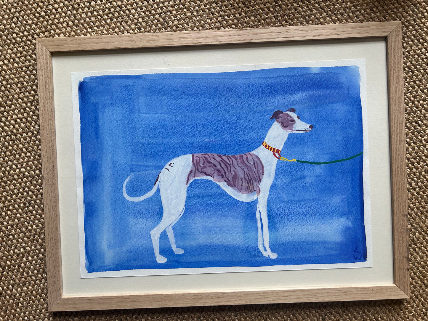 Lucy Wayne, 'Whippet Walk Blue' 2024