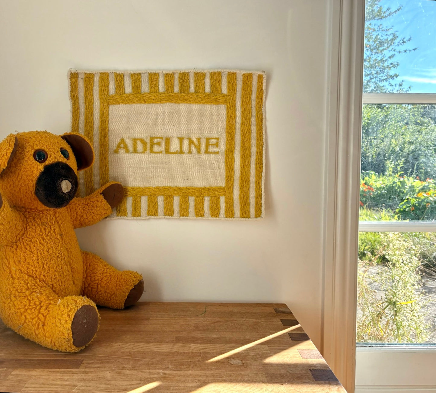 Sparrow and Grass, 'The Striped Embroideries Collection'