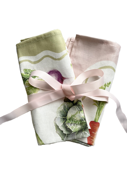 Hannah Watters, The 'Kitchen Garden' Linen Napkin Set of Four