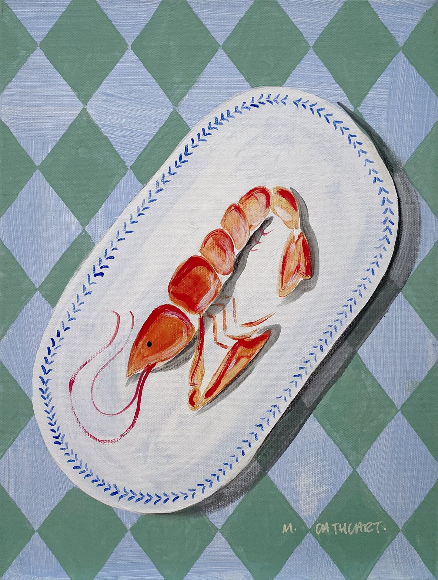 Mia Cathcart, 'Langoustine platter' 2024