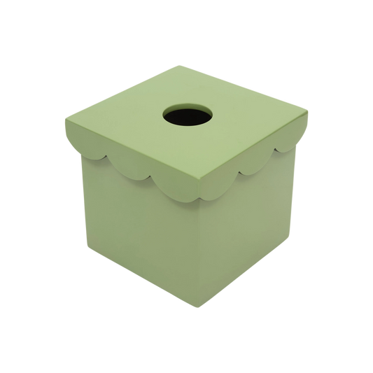 The Isabella Tissue Box in Green