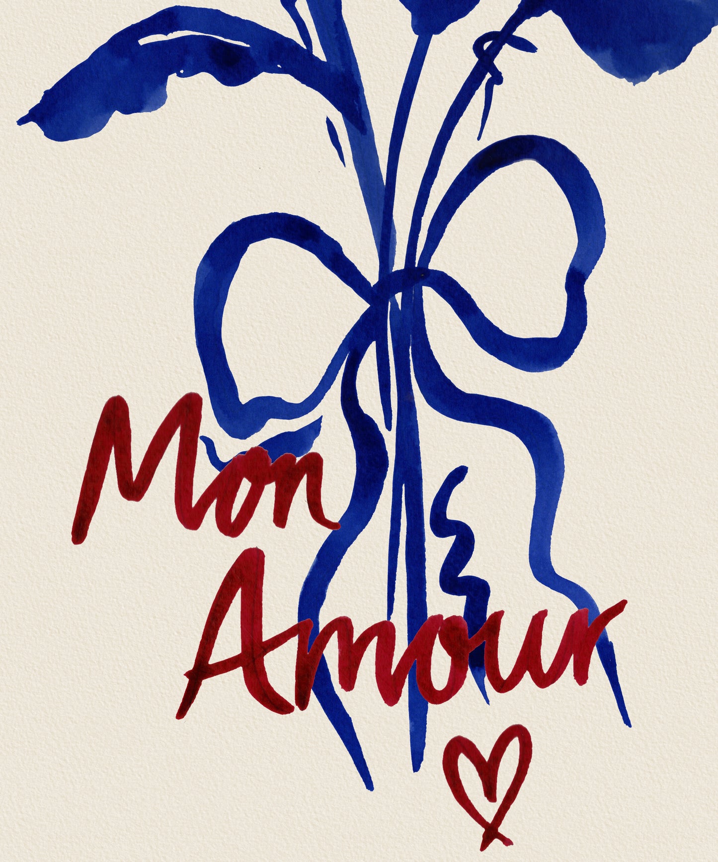 The Good Life Home, My Love (Mon Amour) - French Floral Love Art Print