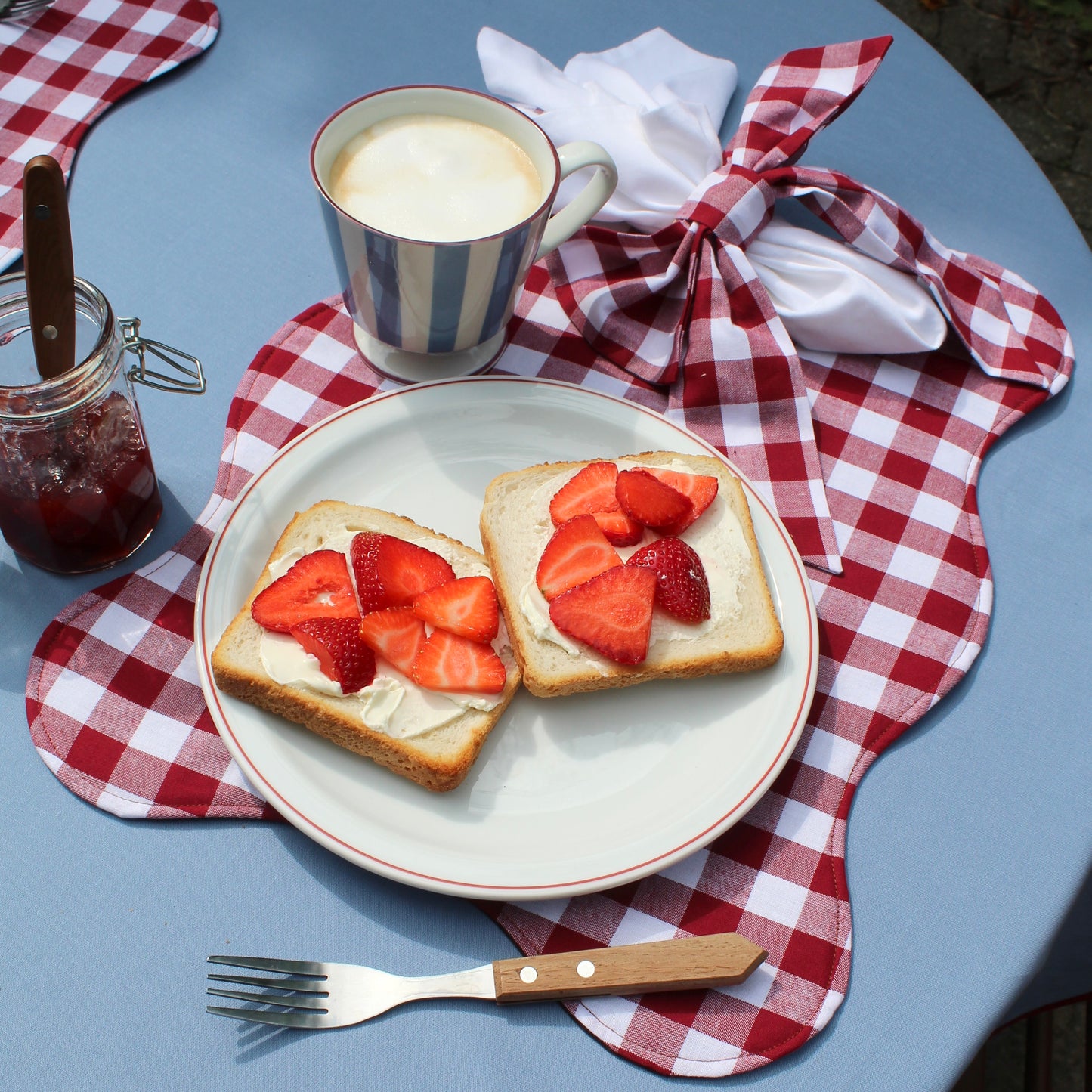 Mon Chou placemat brown/red