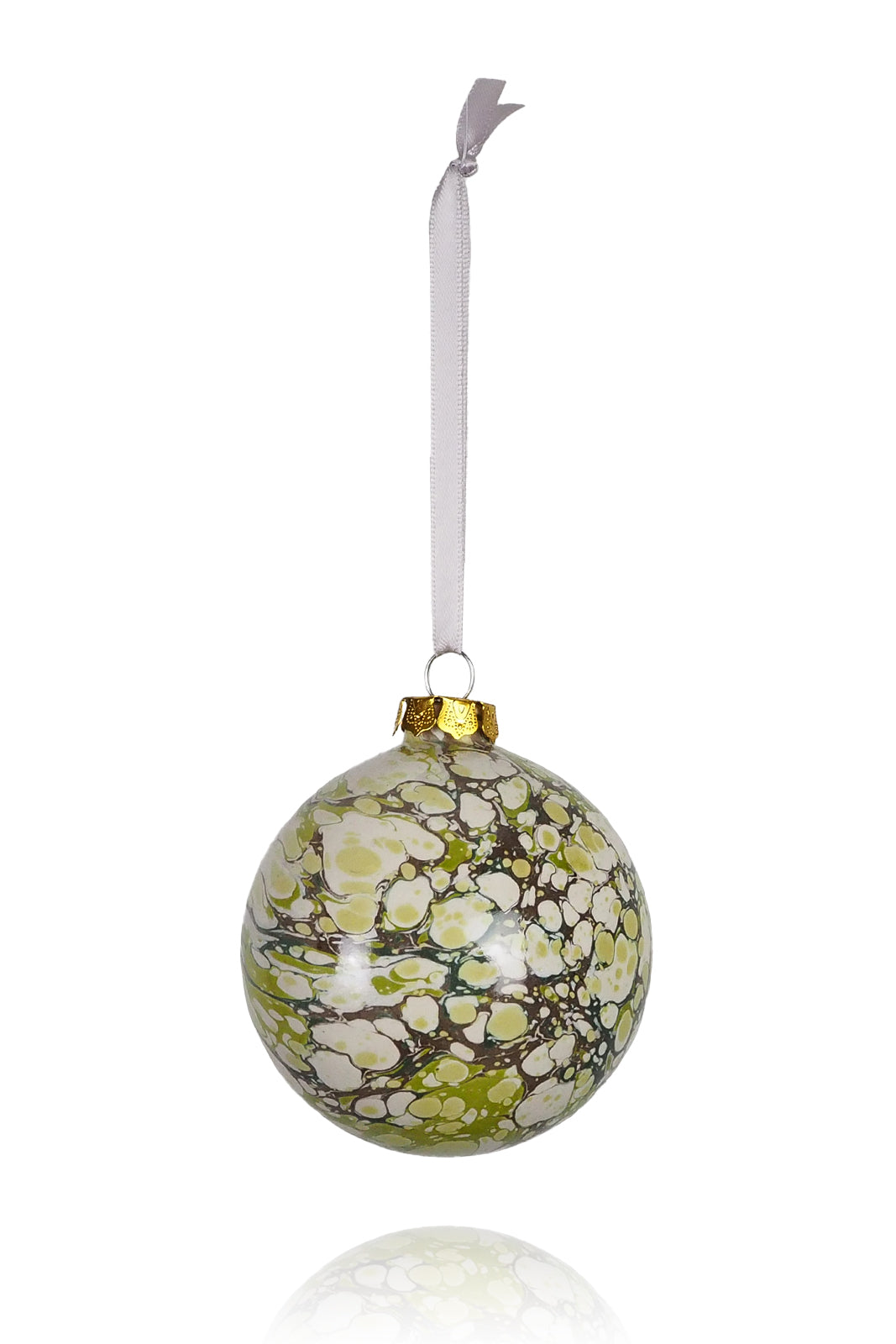 Wildmore Hand Marbled Large Moss Bauble