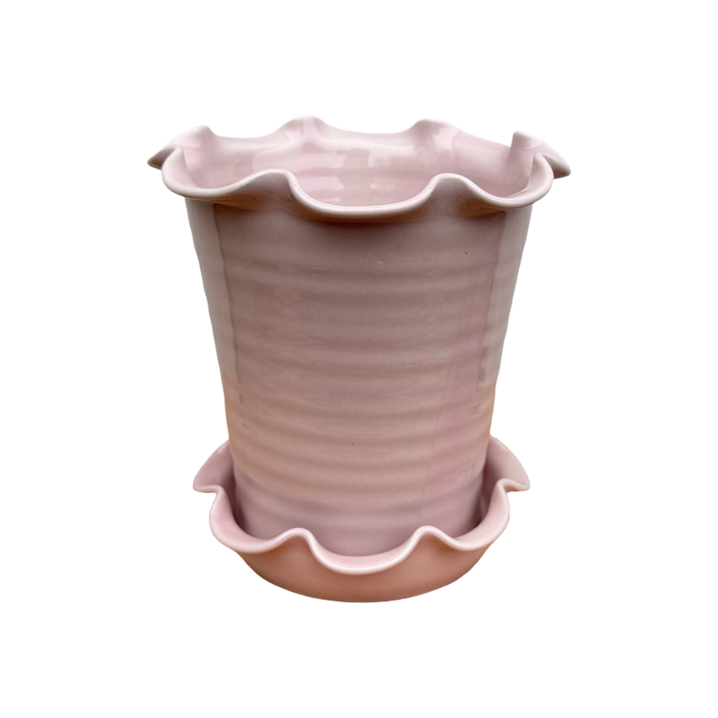 Domenica Marland x Paige Mitchell, Large Plant Pot in Pink or Green