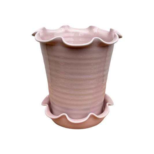 Domenica Marland x Paige Mitchell, Large Plant Pot in Pink or Green