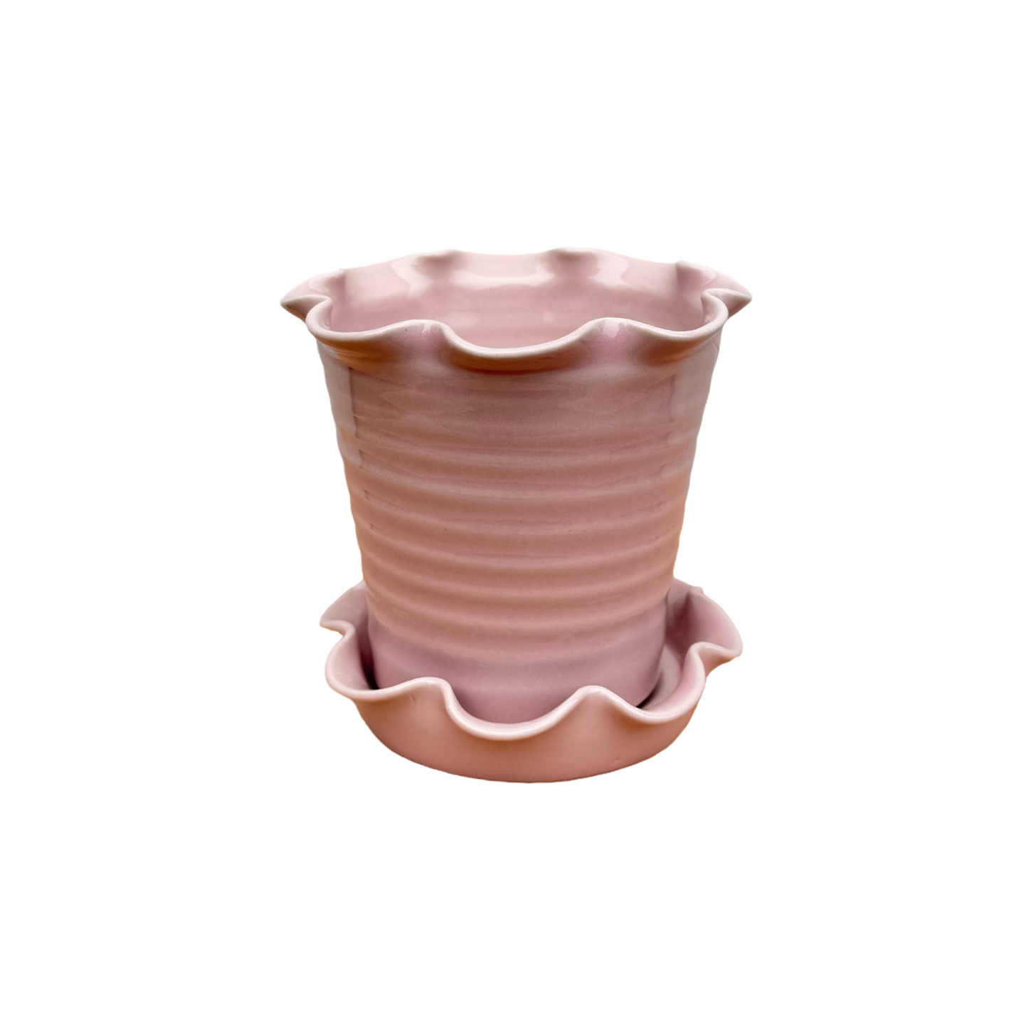 Domenica Marland x Paige Mitchell, Small Plant Pot in Pink or Green